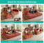 LLappuil 78" Corduroy Sofa Bed, Floor Sofa Convertible Sofa Bed, Loveseat Sofa for Living Room, No Assembly Orange