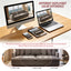 LLappuil Pull Out Sofa Bed Queen Size, 68" Loveseat Sofa with Bluetooth Speakers, USB Ports, Side Pockets, Corduroy Sofa Couch Convertible Sofa Bed for Living Room Brown