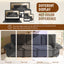 LLappuil 95" Pull Out Sofa Bed Queen Size, Oversized Corduroy Loveseat Sofa Couch Convertible Sofa Bed for Living Room Gray