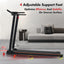 LLappuil Treadmill for Home, 3.0 HP Treadmill 300 lbs Capacity, Foldable Treadmills with 8% Incline, 4 Adjustable Support Feet