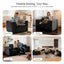 LLappuil 94" Boneless Couch, Corduroy 3 Seat Sofa, Deep Seat Cloud Sofa Couch for Living Room