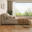 LLappuil Upholstered Platform Bed Queen Size, Oversized Wood Bed Frame with Padded Backrest Beige