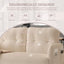 LLappuil Loveseat Sofa, 47" Small Couch, Love Seat Corduroy Sofa Couch for Compact Space Beige
