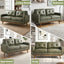 LLappuil 65" Loveseat Sofa, Love Seat Small Sofa Couch for Living Room, Bedroom, Compact Space, Foil Fabric Green