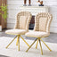 LLappuil Dining Chair Set of 2, 2 Piece Upholstered Accent Chairs for Dining Room, Living Room Beige