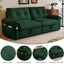LLappuil 77" Pull Out Sofa Bed Queen Size, Loveseat Sofa Convertible Sleeper Sofa Bed, Flannelette Fabric Sofa Couch for Living Room Green