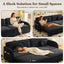 LLappuil Pull Out Sofa Bed King Size, Loveseat Sofa Covertible Sofa Bed, Chenille Sofa Couch with USB Port, Side Pocket for Living Room