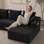 LLappuil 95" Sectional Sofa, Modular Sectional Couch with Left Chaise, Cup Holders, Side Pocket, Corduroy Boneless Sofa Couch for Living Room