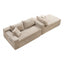 LLappuil 95" Sectional Sofa, Modular Sectional Couch with Left Chaise, Deep Seat Corduroy Cloud Sofa for Living Room