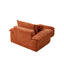 LLappuil 50" Accent Chair with Ottoman, Oversized Living Room Chair, Corduroy Deep Seat Reading Single Sofa Chair, No Need Assemble