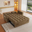 LLappuil Pull Out Sofa Bed Full Size, 65" Loveseat Sofa Convertible Sofa Bed, Chenille Sofa Couch with Small Toptable, Charging Port, Hidden Storage Armrest for Living Room Khaki