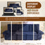 LLappuil 95" Pull Out Sofa Bed Queen Size, Oversized Corduroy Loveseat Sofa Couch Convertible Sofa Bed for Living Room Blue