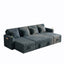 LLappuil 107" Sectional Sofa, U Shaped Sectional Couch with Storage Chaise, Pull Out Sofa Bed Convertible Sofa Bed, Corduroy Sofa Couch with USB Charging Port, Cup Holder for Living Room Dark Gray