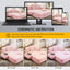 LLappuil Chaise Lounge Chair Indoor, Corduroy Boneless Sofa Bed, Deep Seat Sleeper Couch Reading Chairs, Cloud Sofas Couches for Living Room, No Assembly Required Pink