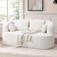 LLappuil 67" Loveseat Sofa, Chenille Boneless Sofa Couch for Living Room, No Need Assemble Beige