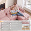 LLappuil 69" Loveseat Sofa, Modular Sectional Couch with Movable Ottoman, Cloud Chenille Sofa Couch for Living Room