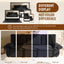 LLappuil 95" Pull Out Sofa Bed Queen Size, Oversized Corduroy Loveseat Sofa Couch Convertible Sofa Bed for Living Room Black