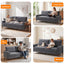LLappuil 81" Chenille Sofa, Comfy Loveseat Sofa Couch , Mid-Century Upholstered Couch for Living Room