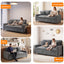 LLappuil 59" Loveseat Sofa, Small Living Room 2 Seat Sofa Couch, Chenille Cloud Sofa Couch for Apartment, Compact Space Gray