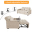 LLappuil 65" Pull Out Sofa Bed, Corduroy Sofa Couch Covertible Sofa Bed, Loveseat Sofa for Living Room Beige