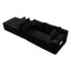 LLappuil Sectional Sofa, 94.5" U Shaped Modular Sectional Couch with Right Chaise, Cloud Courduroy Sofa Couch with Movable Ottoman for Living Room Black