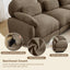 LLappuil 72" Loveseat Sofa, Modular Sectional Couch with Movable Ottoman, Cloud Chenille Sofa Couch for Living Room