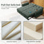 LLappuil 80" Pull Out Sofa Bed Queen Size, Loveseat Sofa Convertible Sofa Bed, Chenille Sofa Couch for Living Room Green