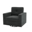 LLappuil 360° Swivel Accent Chair, Mid-century Living Room Chair, Single Sofa Reading Chair for Living Room, Nubby Woven Fabric