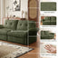 LLappuil Pull Out Sofa Bed Queen Size, Loveseat Sofa Convertible Sofa Bed, Chneille Sofa Couch for Living Room Green