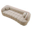LLappuil 98" Cloud Couch, Oversized Boneless Compressed Sofa, Corduroy 3 Seater Sofa Couch with Bubble Channel Tufted for Living Room, No Assembly Required