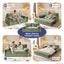 LLappuil 66" Corduroy Sofa, Pull Out Sofa Bed Queen Size, Loveseat Sofa Convertible Sofa Bed for Living Room