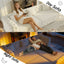 LLappuil 89" Velvet Chesterfield Sofa, Oversized Pull Out Sofa Bed King Size, Loveseat Sofa Couch Convertible Sofa Bed for Living Room White