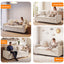 LLappuil 59" Loveseat Sofa, Small Living Room 2 Seat Sofa Couch, Chenille Cloud Sofa Couch for Apartment, Compact Space Beige