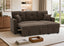 LLappuil Sectional Sofa, 71" Sectional Couch Convertible Sofa Bed, Pull Out Sofa Bed Full Size with Storage Chaise for Living Room, Linen Brown