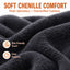 LLappuil Chenille Recliner Chair, 360° Swivel Reclining Chair with Detachable Adjustable Neck Pillow, Manual Nursery Glider Rocker Recliner Chair for Living Room Blue
