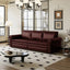LLappuil King Size Pull Out Sofa Bed, Oversized Loveseat Sofa Convertible Sleeper Sofa Bed, Faux Leather Sofa Couch for Living Room Apartment Red