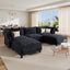 LLappuil Modular Sectional Sofa, 5 Seat Modular Sectional Sofa with Storage, Oversized Deep Seat Chenille Sofa for Living Room