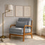 LLappuil Accent Chair, Mid-Century Modern Reading Single Sofa Chair for Living Room Light Gray