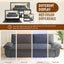 LLappuil 73" Pull Out Sofa Bed Queen Size, Corduroy Loveseat Sofa Couch Convertible Sofa Bed for Living Room Gray