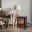 LLappuil 18" Electric Fireplace, Freestanding Electric Fireplace Stove Heater with 3D Flame Effect for 800 Sq. Ft, 1400W /700W heat/ 5000 BTU Black