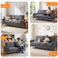 LLappuil 81" Corduroy Sofa, Comfy Loveseat Sofa Couch , Mid-Century Upholstered Couch for Living Room