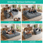 LLappuil 78" Corduroy Sofa Bed, Floor Sofa Convertible Sofa Bed, Loveseat Sofa for Living Room, No Assembly Gray
