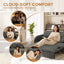 LLappuil Full Size Pull Out Sofa Bed, Compact Loveseat Sofa Covertible Sofa Bed with USB Port, Side Pocket , Chenille Sofa Couch for Living Room Gray