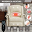 LLappuil Recliner Chair, 360° Swivel Massage Recliner Chair with Heat, Nursery Glider Rocker Manual Recliner Chair with Side Pockets for Living Room, Bedroom Beige