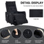 LLappuil Power Lift Recliner Chair, 8‑Point Vibration Massage Reclining Chair with Heat, Chenille Reading Chair with Side Pocket, USB Charge Port, Remote Control for Living Room