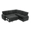 LLappuil 85" x 85" Sectional Sofa, L Shaped Sectional Couch with Pull Out Sofa Bed, Convertible Sofa Bed with Hidden Storage, Polyester Fabric 5 Seat Sofa Couch for Living Room