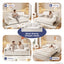 LLappuil 80" Corduroy Sofa, Pull Out Sofa Bed King Size, Loveseat Sofa Convertible Sofa Bed for Living Room