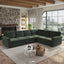 LLappuil Sectional Sofa with Pull Out Sofa Bed, Oversized Chenille Sofa Couch Convertible Sleeper Sofa Bed for Living Room Apartment