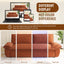 LLappuil 73" Pull Out Sofa Bed Queen Size, Corduroy Loveseat Sofa Couch Convertible Sofa Bed for Living Room Orange