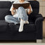 LLappuil 82" Velvet Sofa, 3 Seater Sofa Couch for Living Room Black